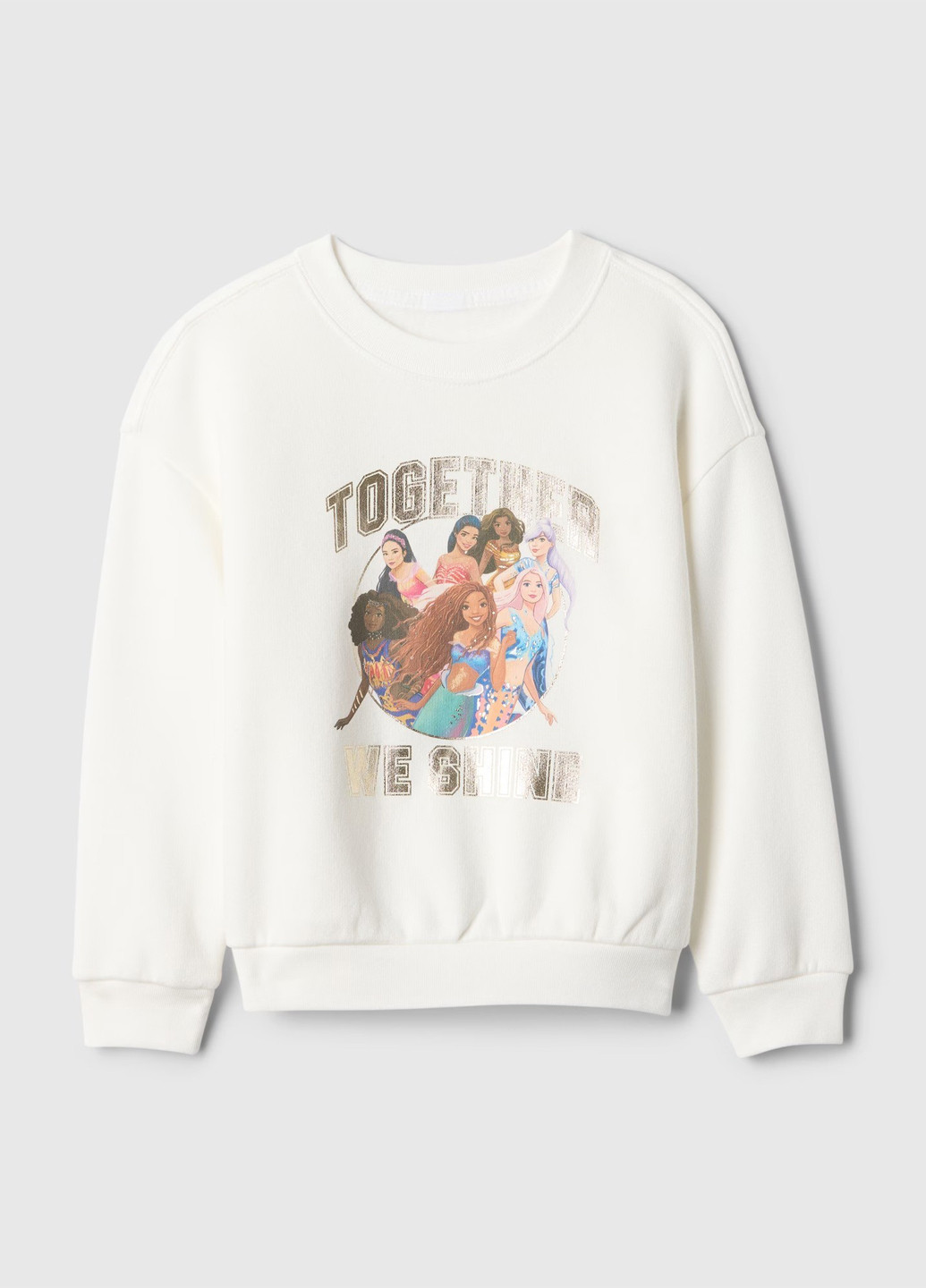 Gap свитшот персонажи белый кэжуал хлопок, трикотаж с начесом