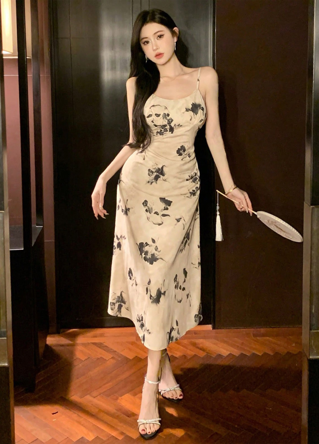 Летний женский сарафан SHEIN в цветочек