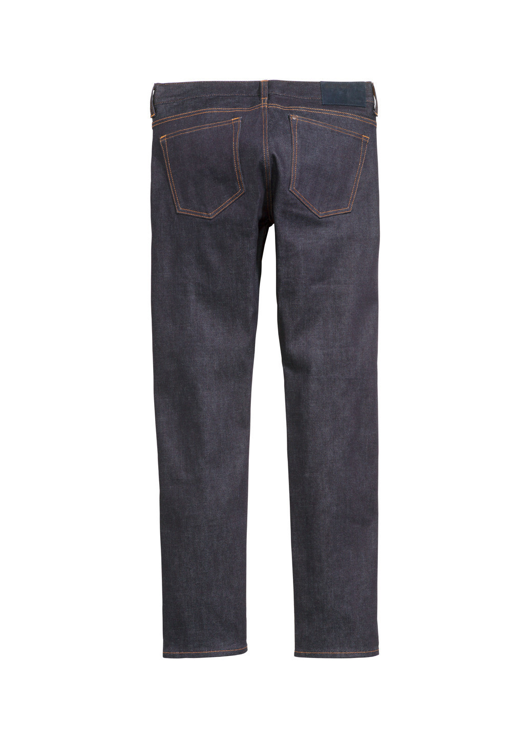 Темно-синие демисезонные зауженные джинсы H&M