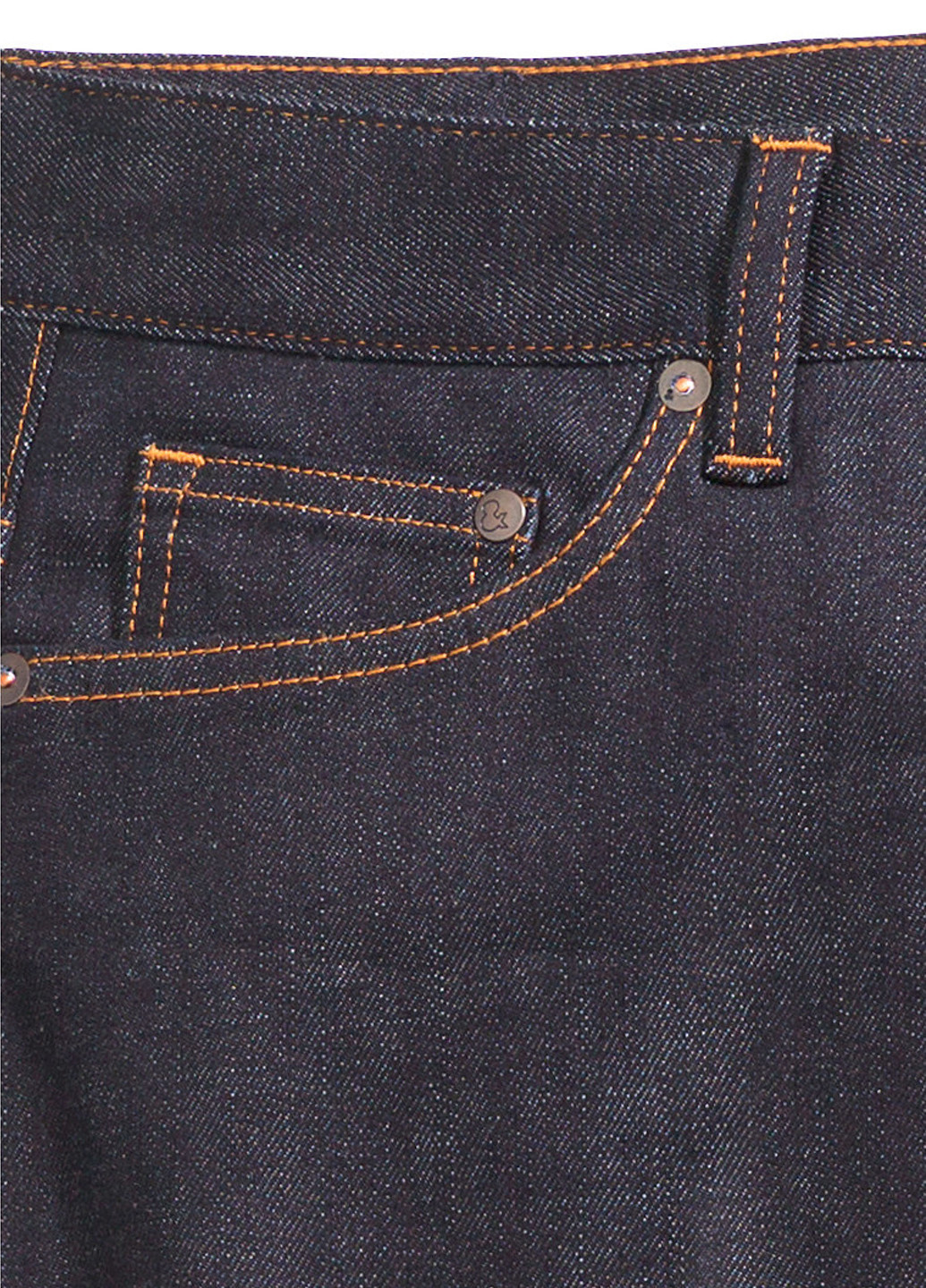 Темно-синие демисезонные зауженные джинсы H&M