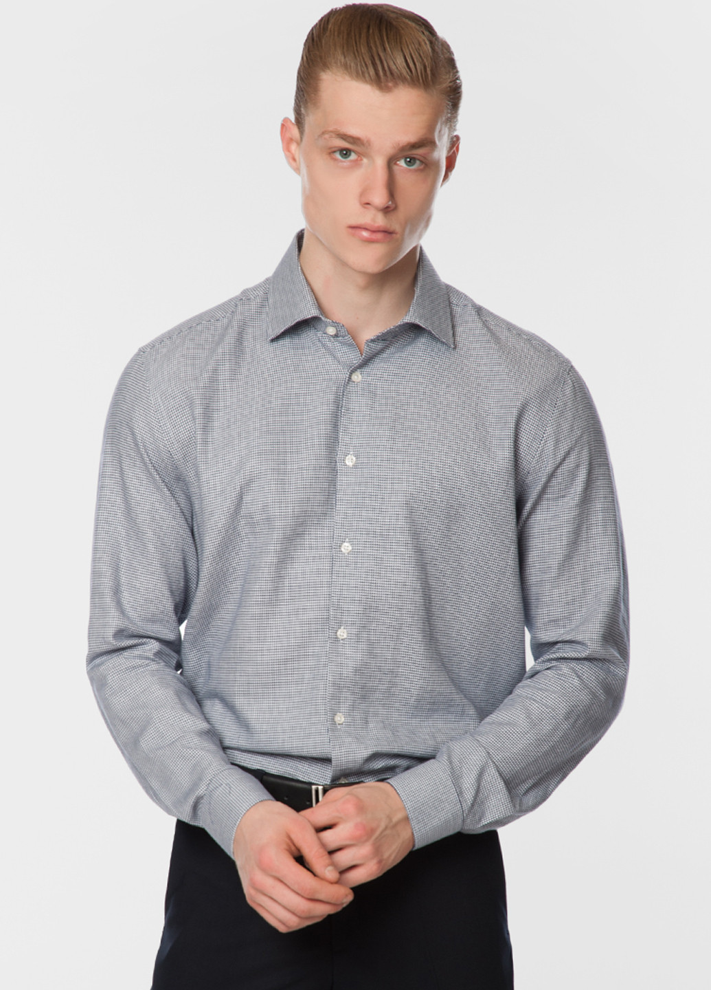 Синяя рубашка Arber