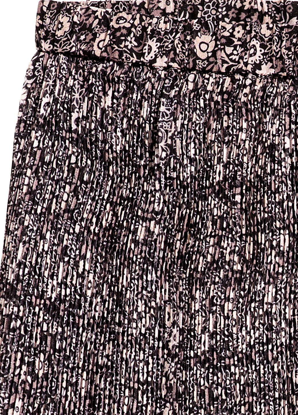 Разноцветная кэжуал однотонная юбка H&M плиссе