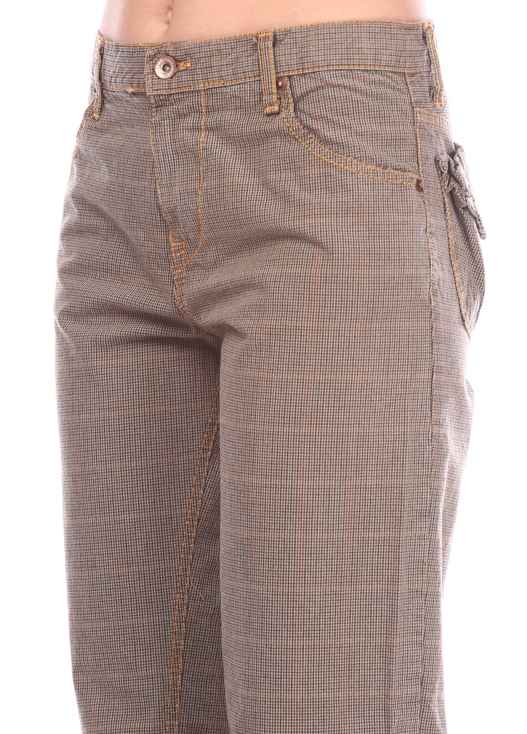 Бледно-коричневые кэжуал демисезонные брюки Fornarina