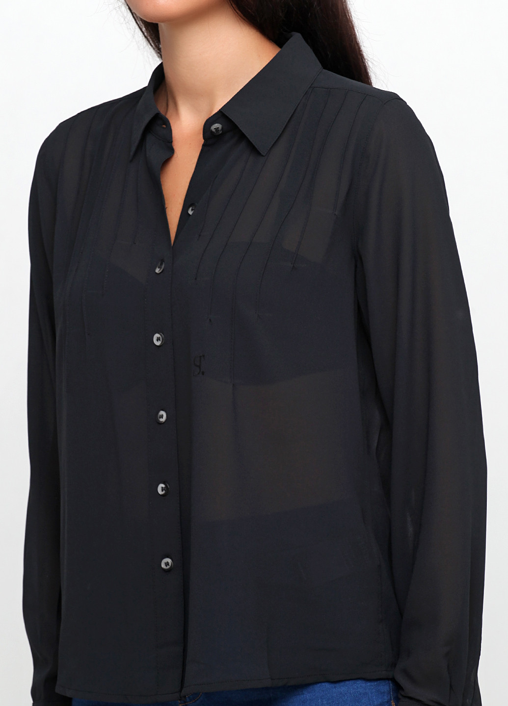 Черная демисезонная блуза Supertrash