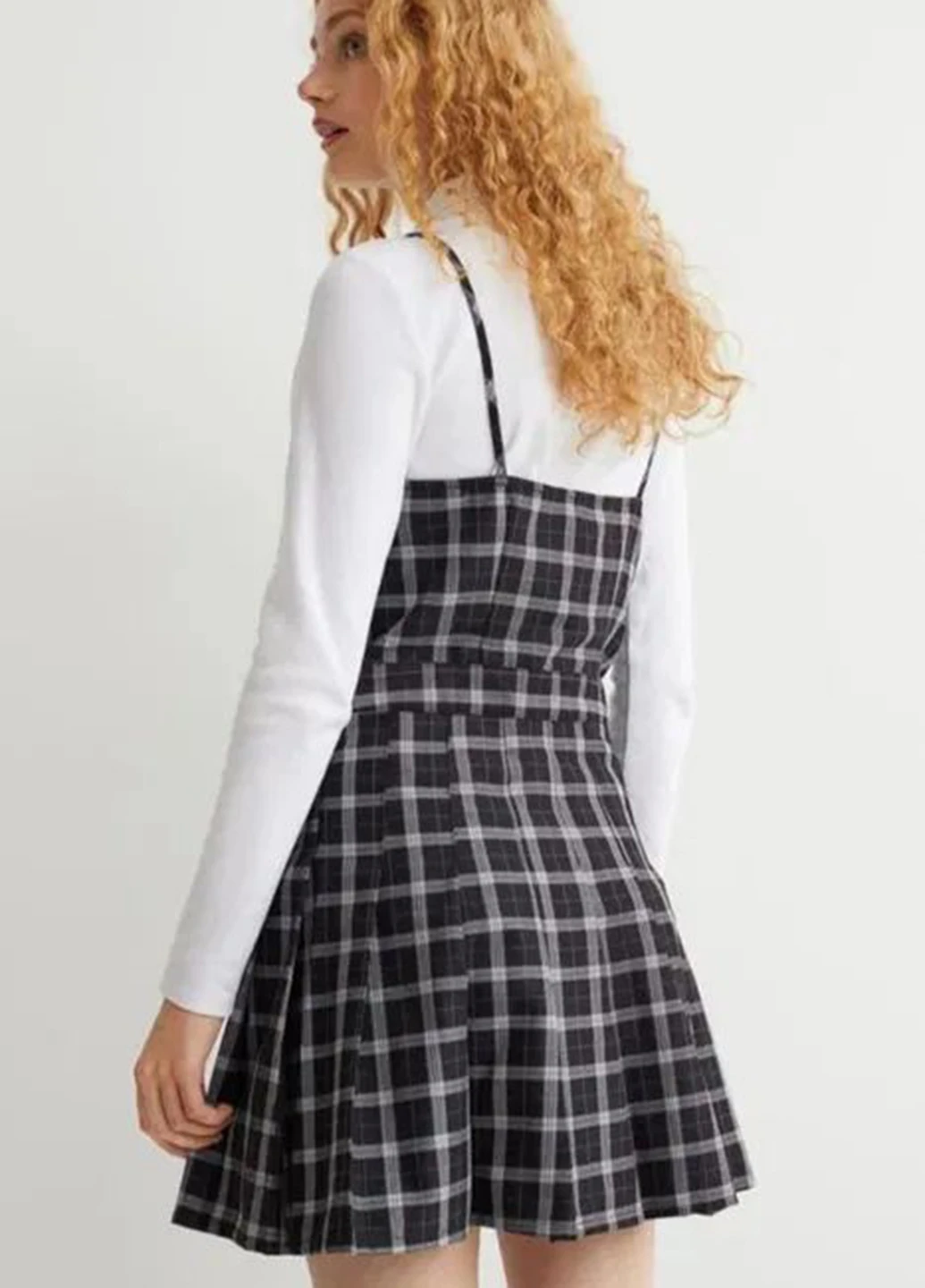 Летний женский сарафан H&M в клеточку