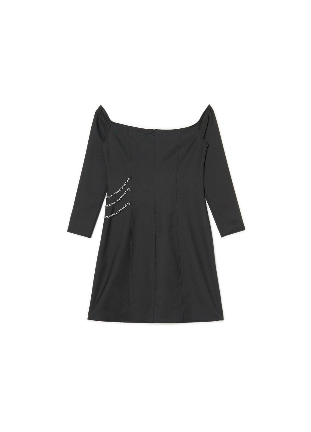 Чорна вечірня сукня з відкритими плечима Cropp однотонна