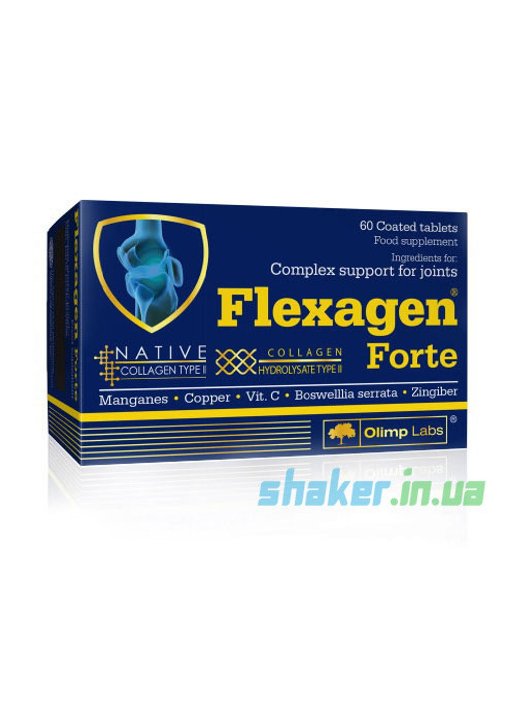 Хондропротектор Flexagen Forte (60 таб) олімп флексаген Olimp (255408952)