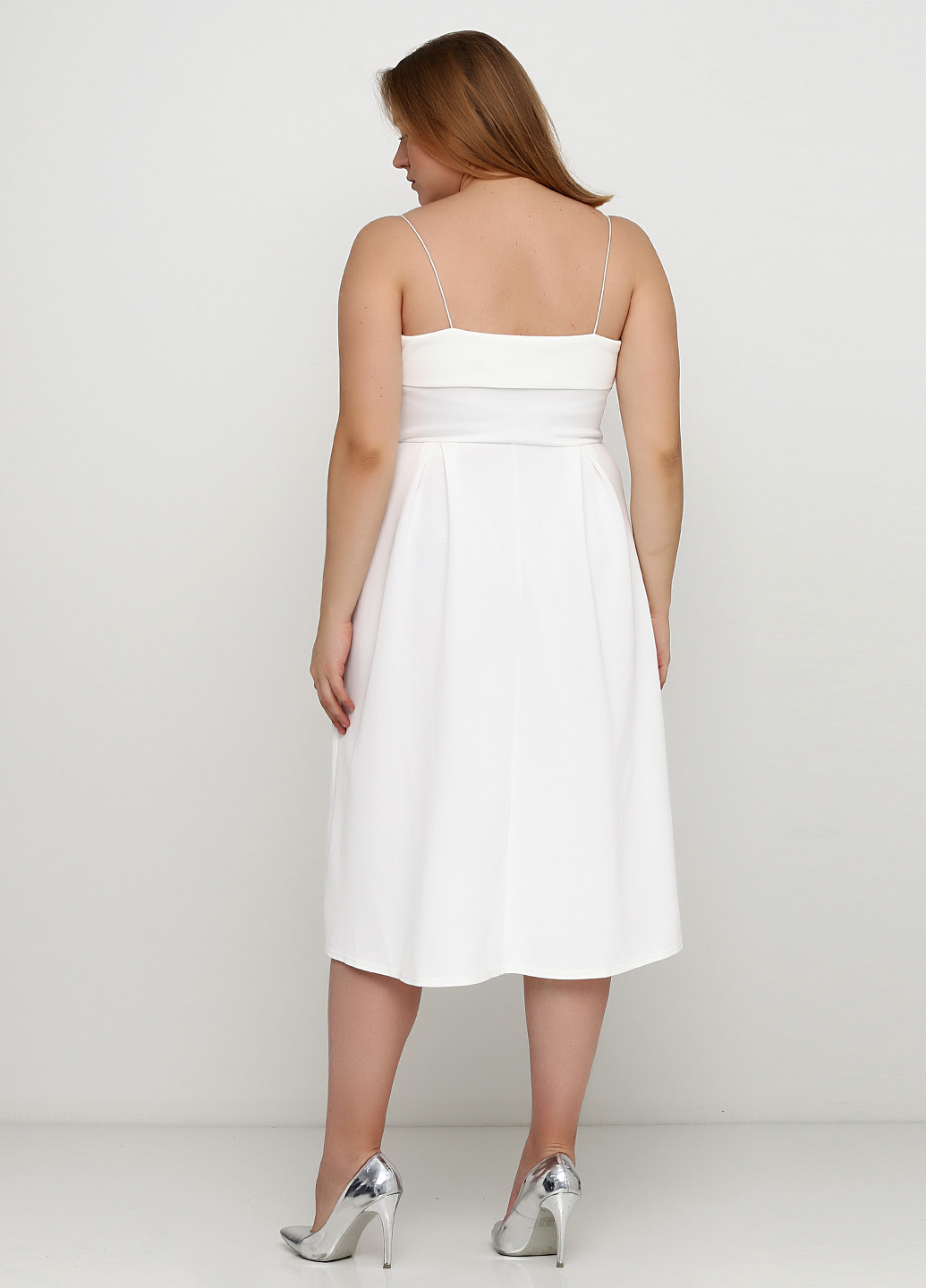 Білий вечірня сукня з відкритими плечима Asos однотонна