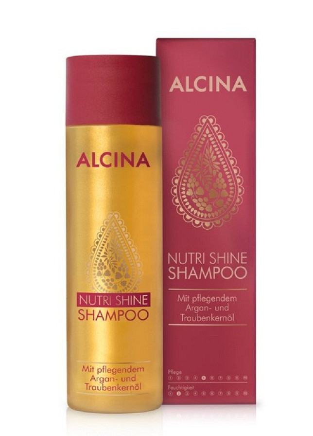 Шампунь питательный для волос с аргановым маслом 250 мл Shampoo Alcina nutri shine (254885386)