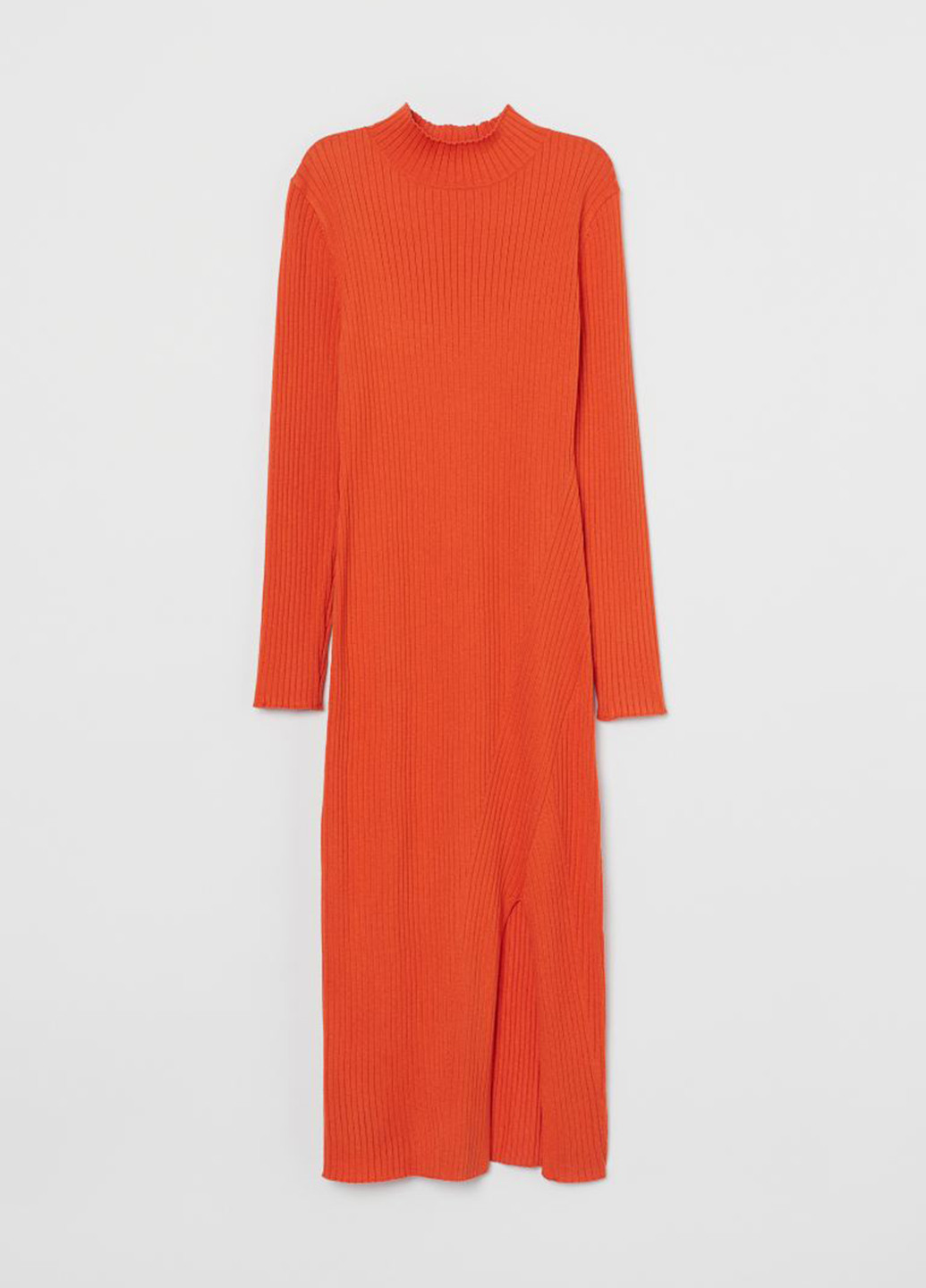 Оранжевое кэжуал платье платье-водолазка H&M однотонное
