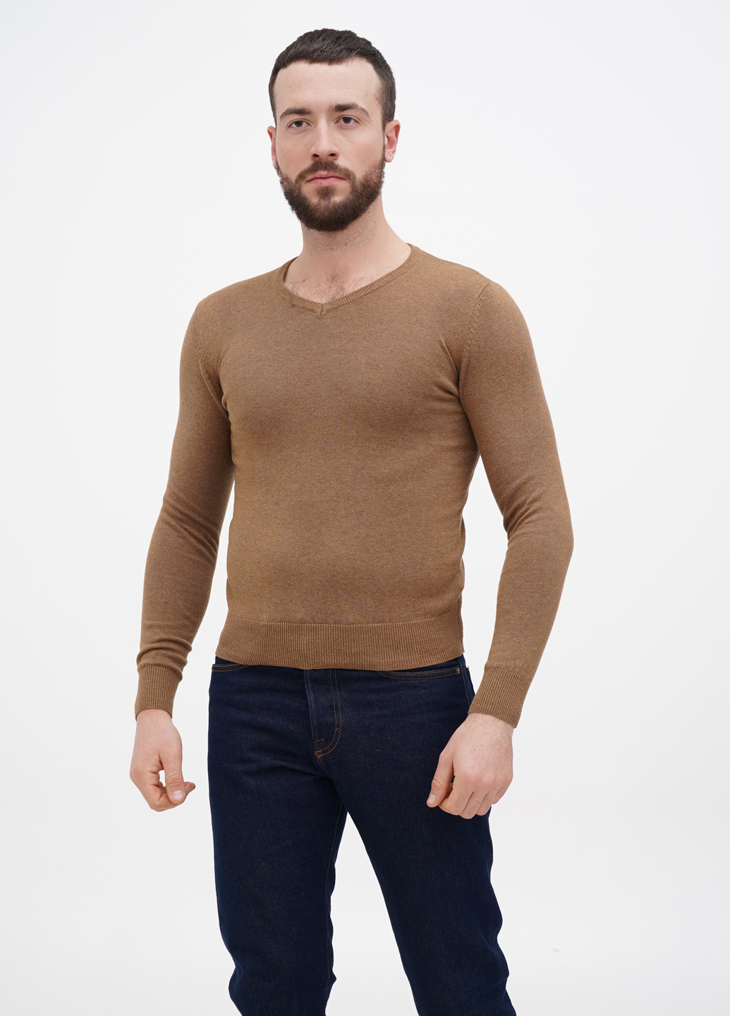 Коричневый демисезонный пуловер пуловер Terranova