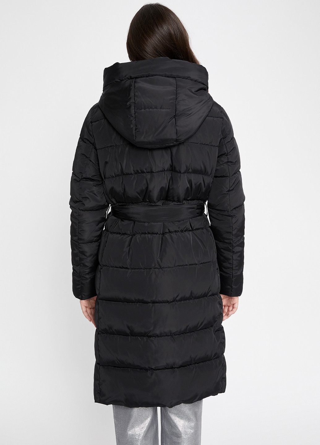 Чорна зимня куртка DeFacto