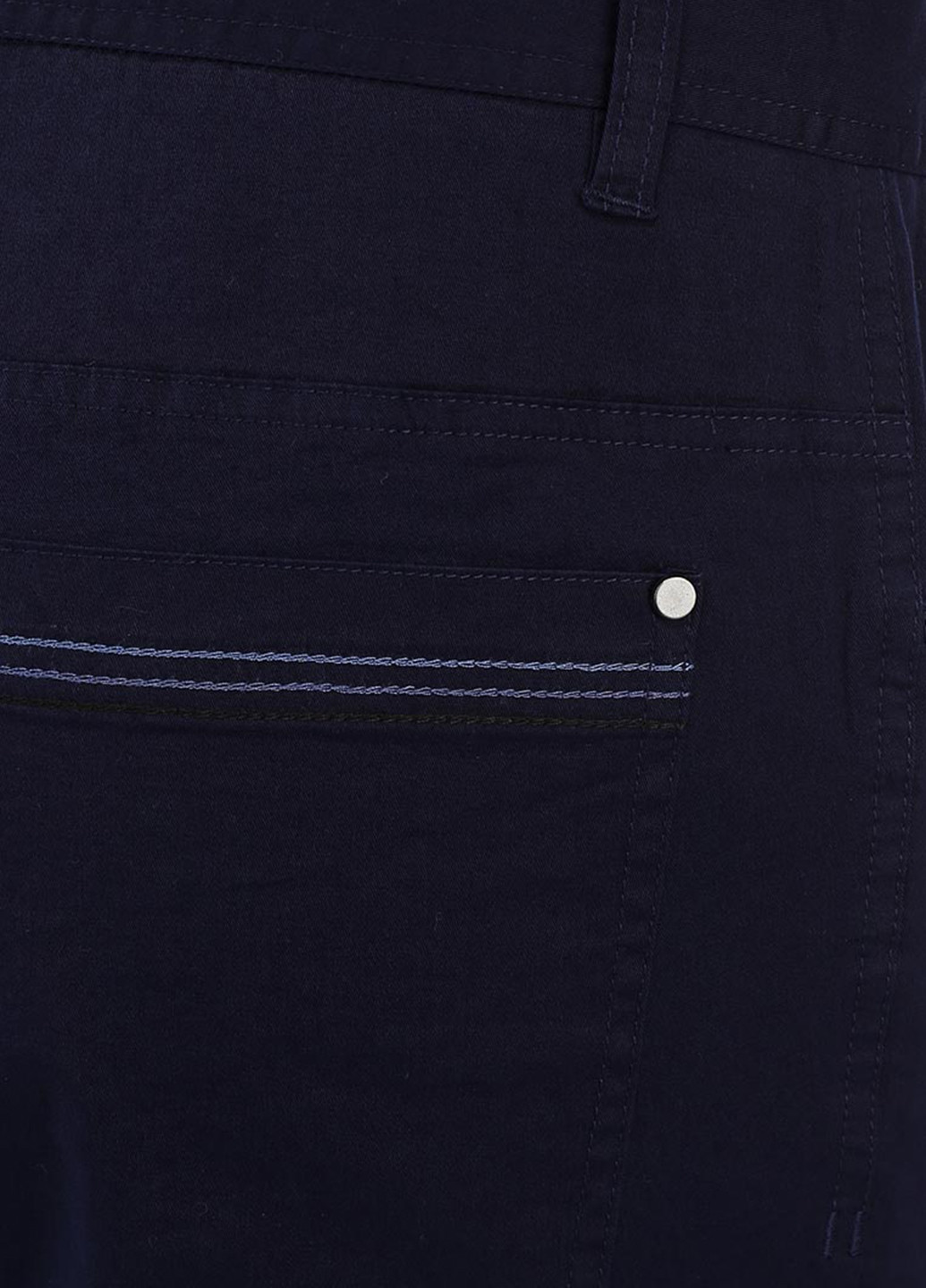 Темно-синие кэжуал демисезонные прямые брюки Gregory