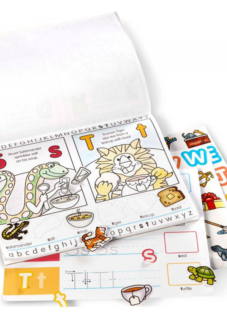 Набор для творчества Альбом раскрасок-наклеек Алфавит (MD8563) Melissa&Doug (202365528)