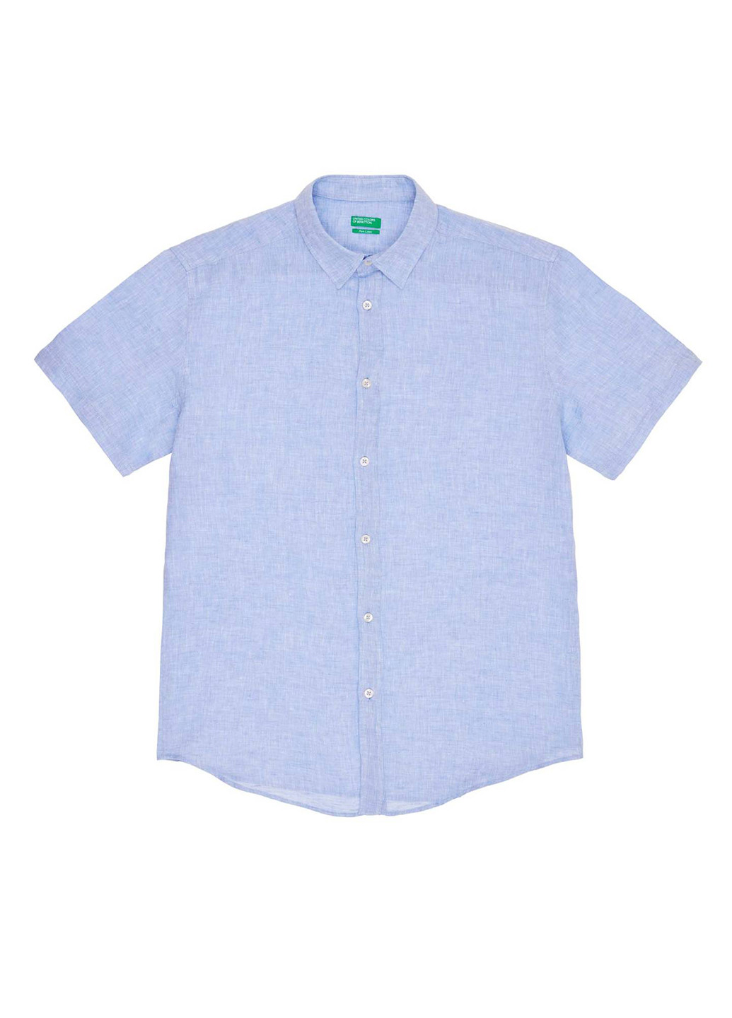 Голубой кэжуал рубашка United Colors of Benetton