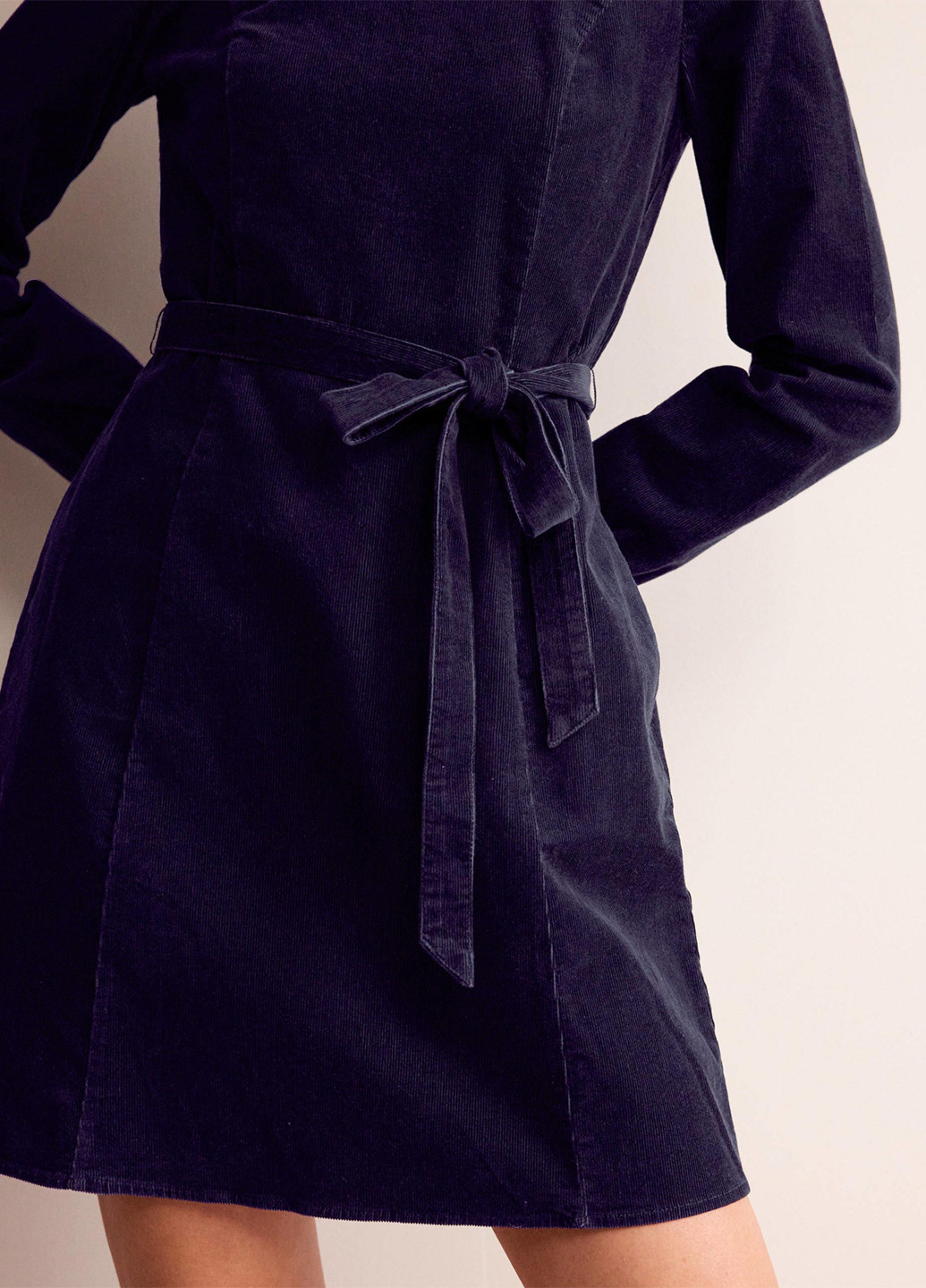 Темно-синее кэжуал платье а-силуэт Boden однотонное