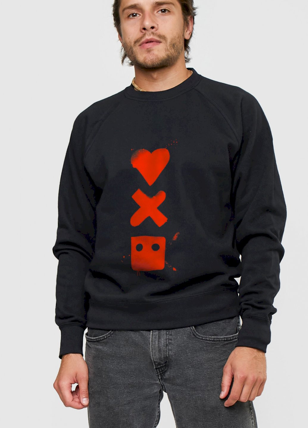 Черный свитшот мужской YAPPI (198688858)