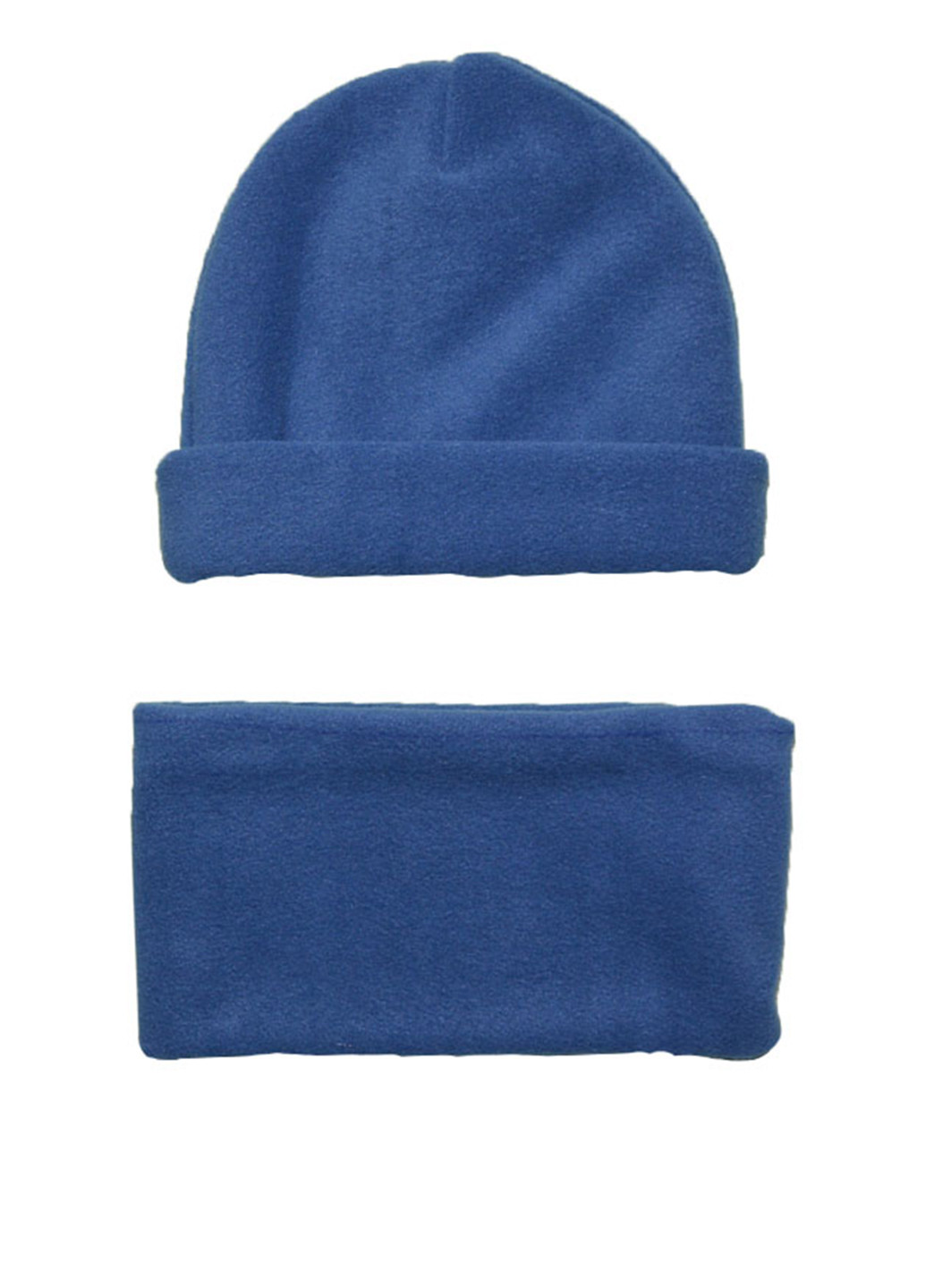 Синий демисезонный комплект (шапка, снуд) Blanka