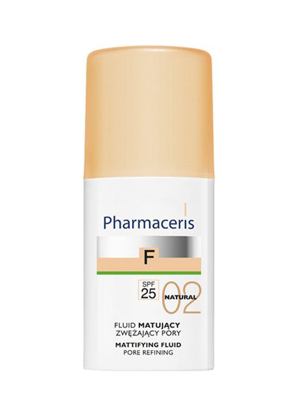 Флюид F Mattifying Fluid Pore Refining SPF25 №02 Natural, 30 мл Pharmaceris (162947425)