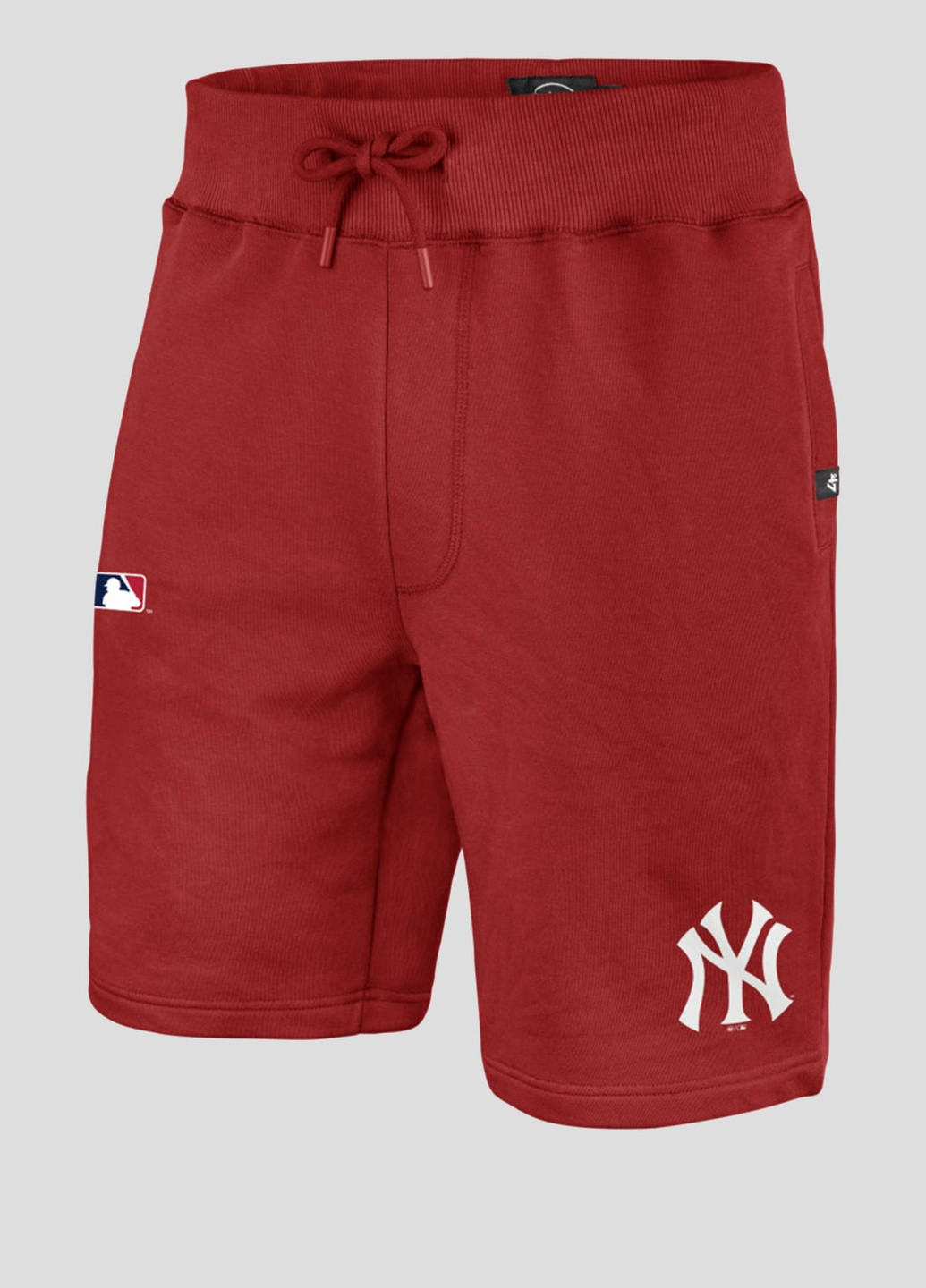 Бордовые шорты с логотипом Ny Yankees 47 Brand (253616499)