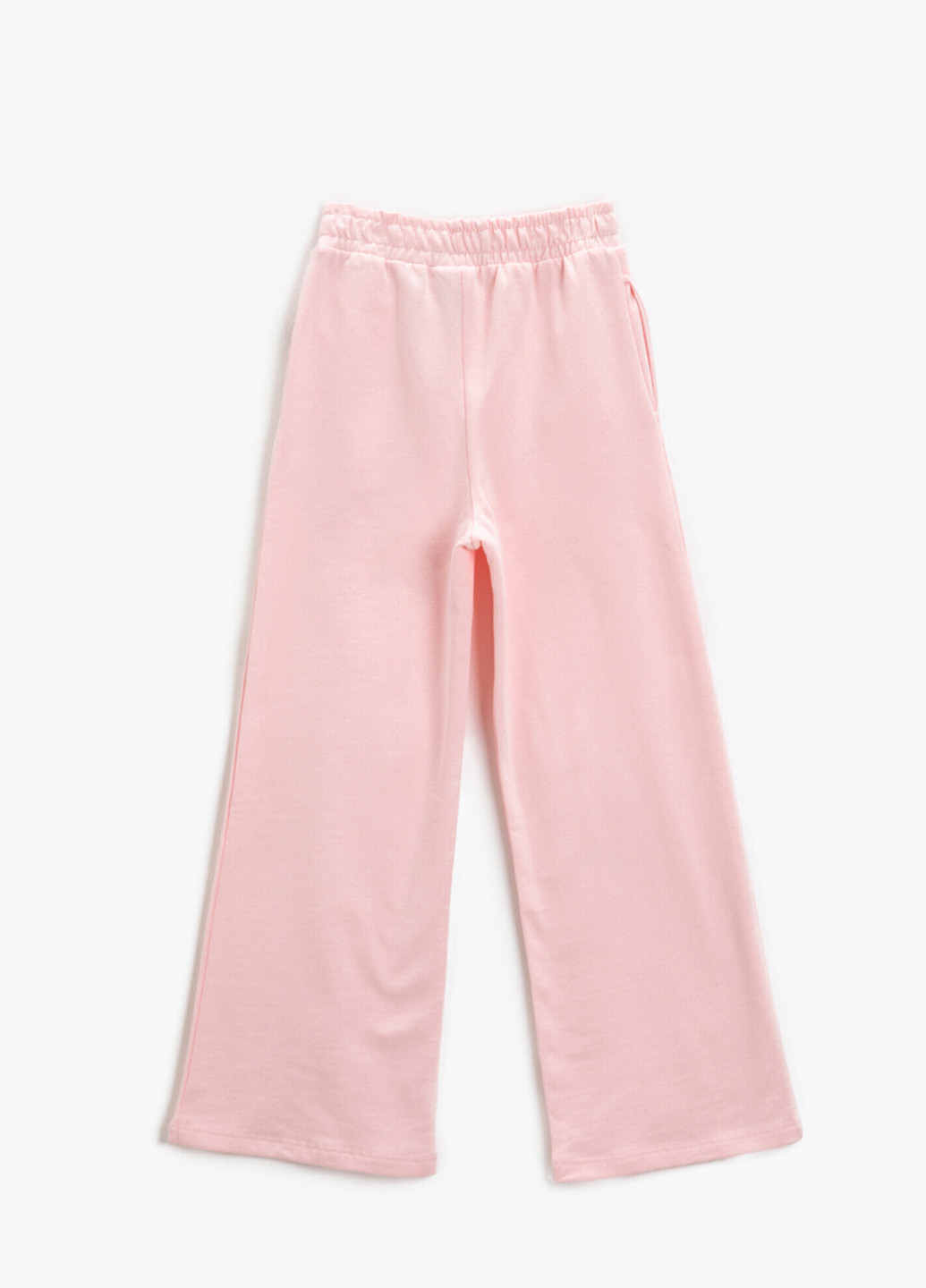 Светло-розовые демисезонные прямые брюки KOTON