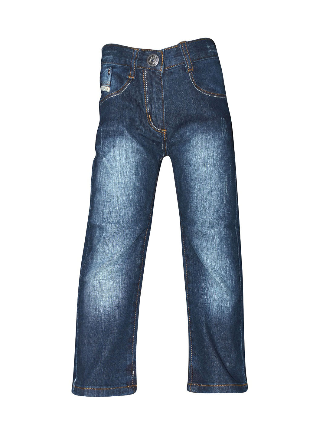 Темно-синие демисезонные прямые джинсы Wojcik