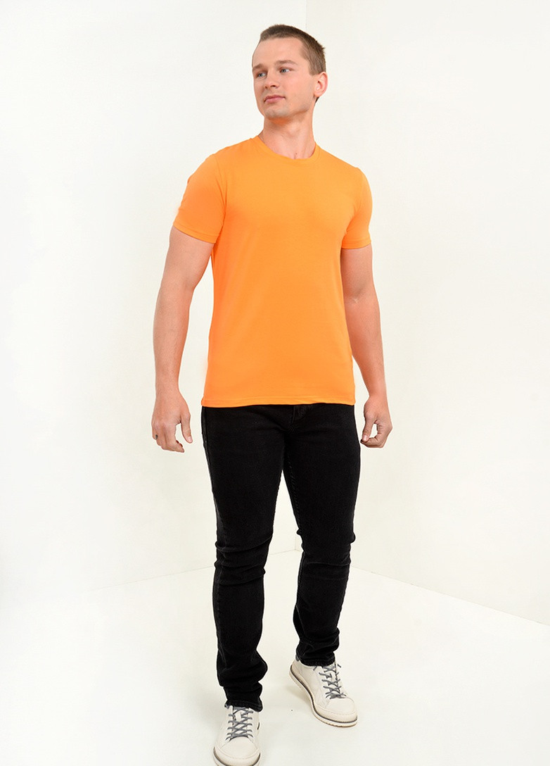 Оранжевая футболка CLUB JU