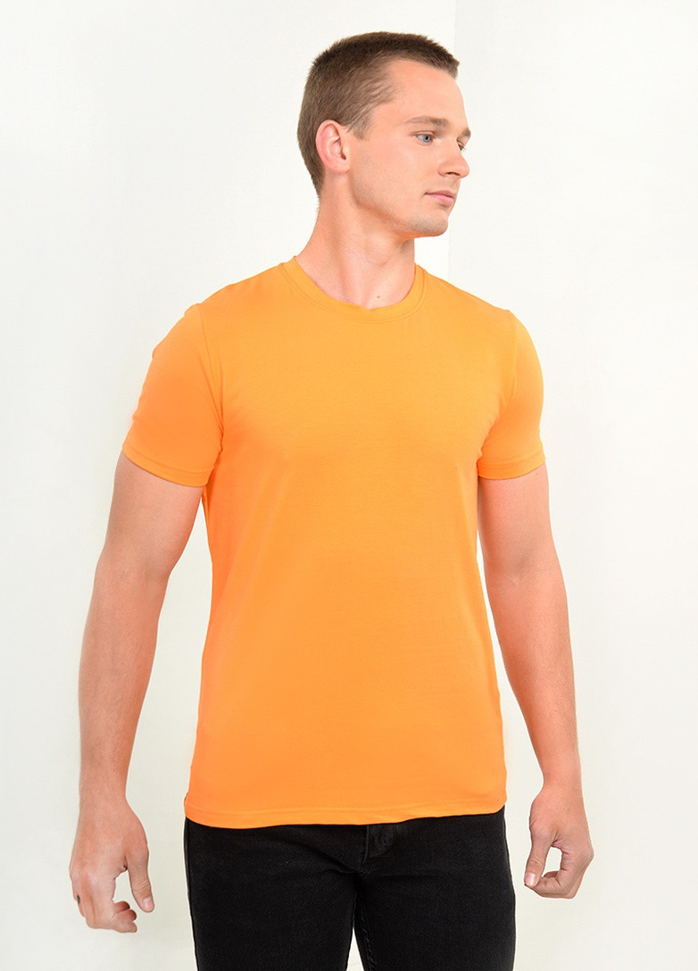 Оранжевая футболка CLUB JU