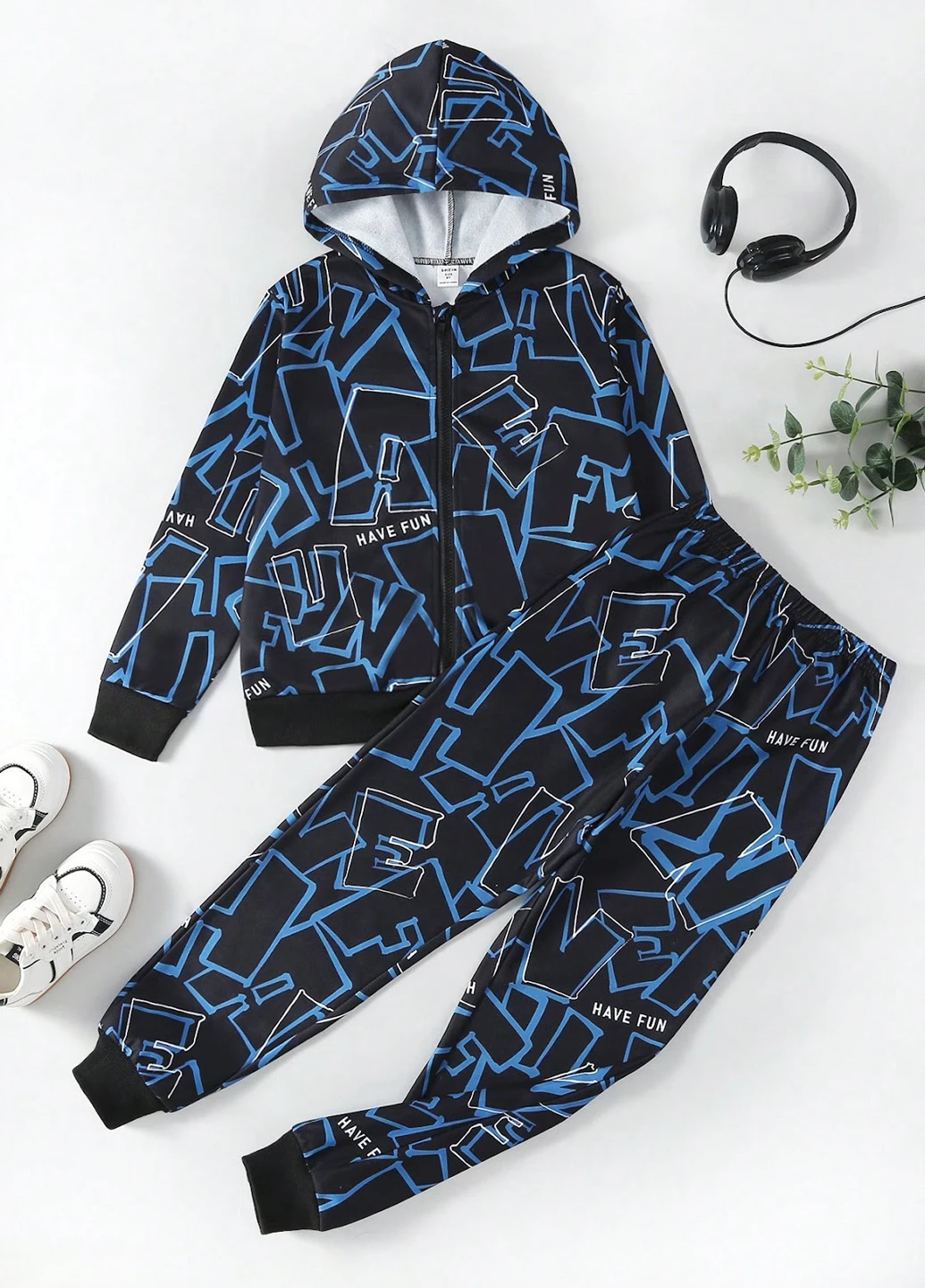 Спортивный костюм (толстовка, брюки) SHEIN (330749757)