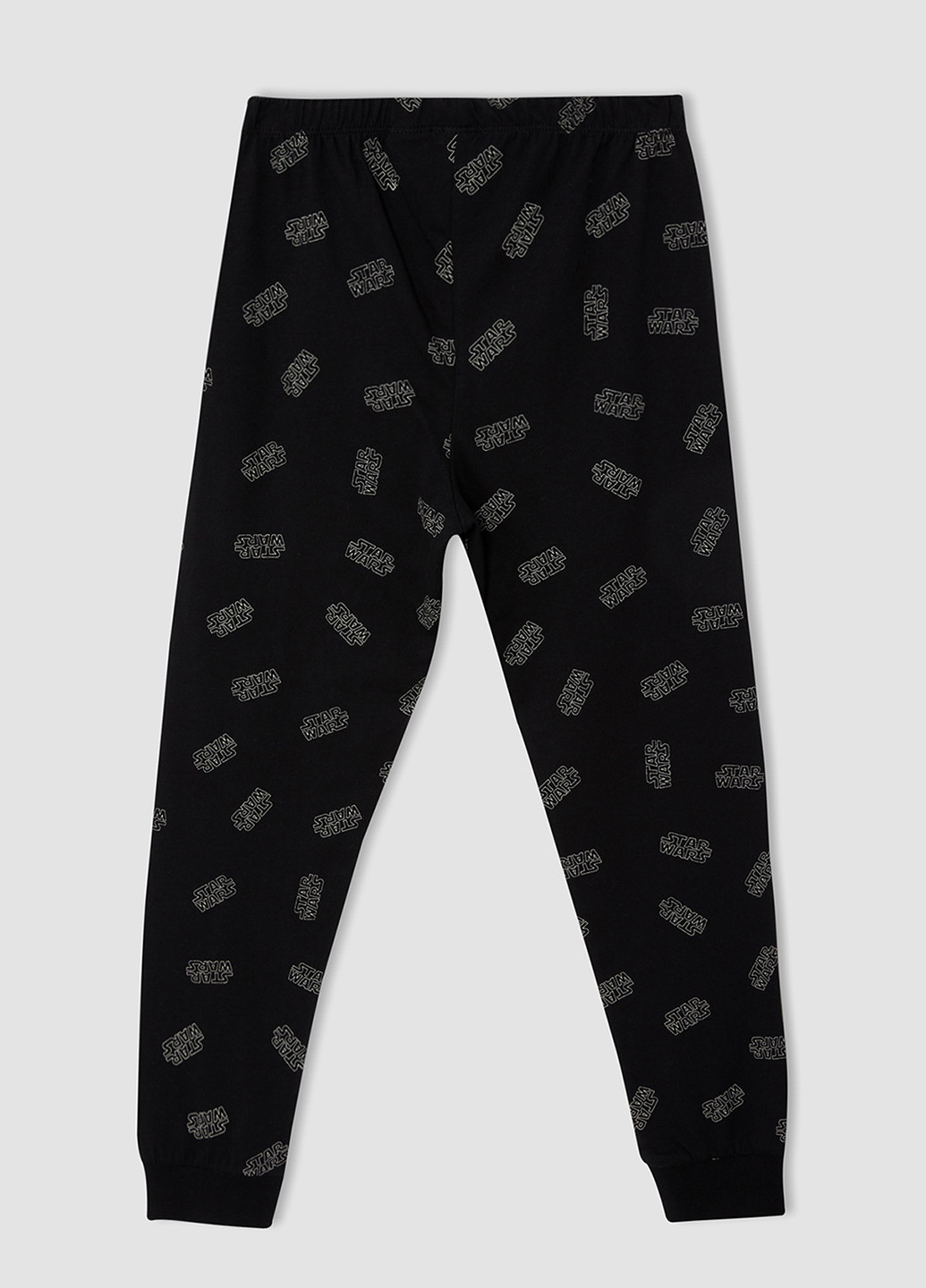 Чорна всесезон піжама star wars лонгслив + брюки DeFacto Пижама