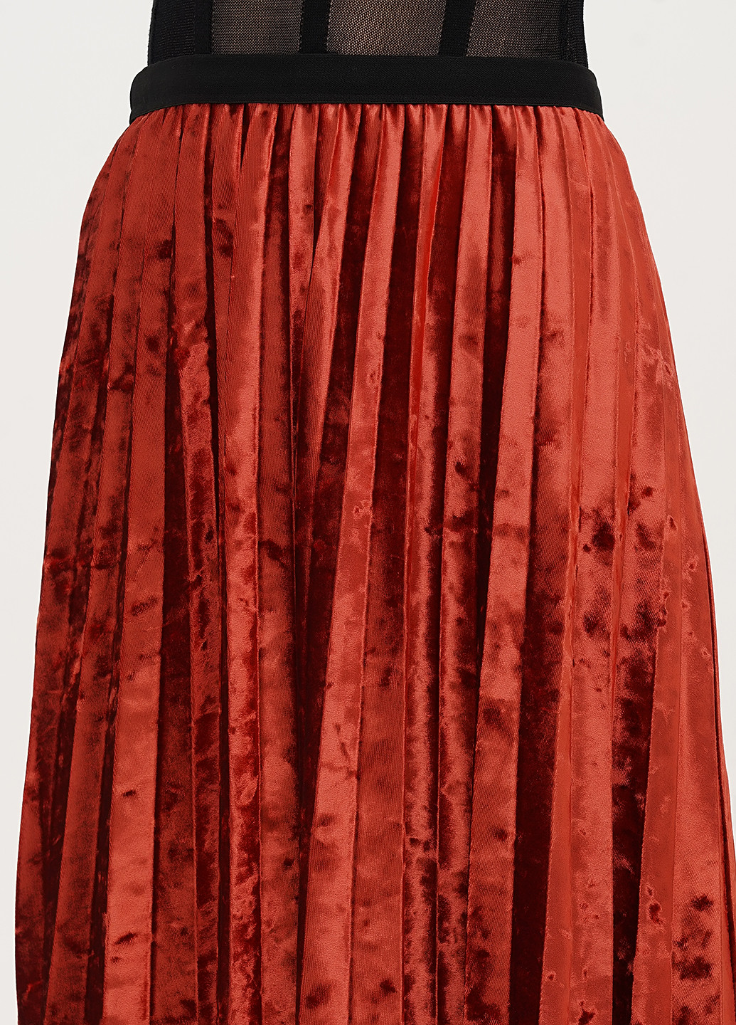 Медная кэжуал однотонная юбка Joie Clair клешированная