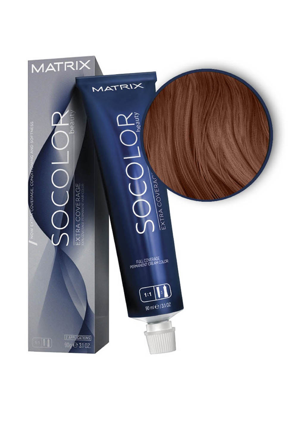 506M, краска для волос 100% закрашивание седины Hair Dye, 90 мл Matrix (75835511)