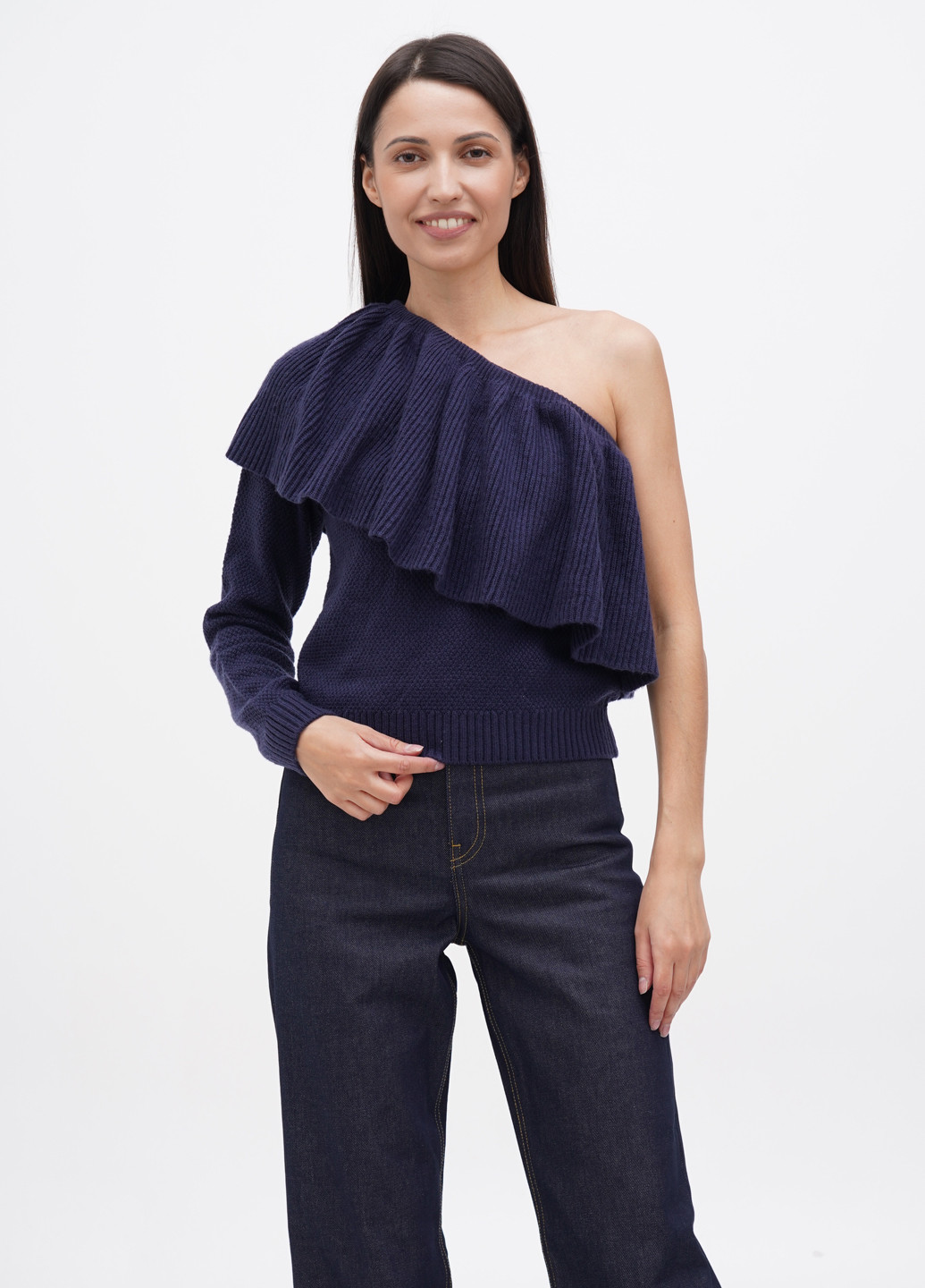 Темно-синий демисезонный свитер Who What Wear