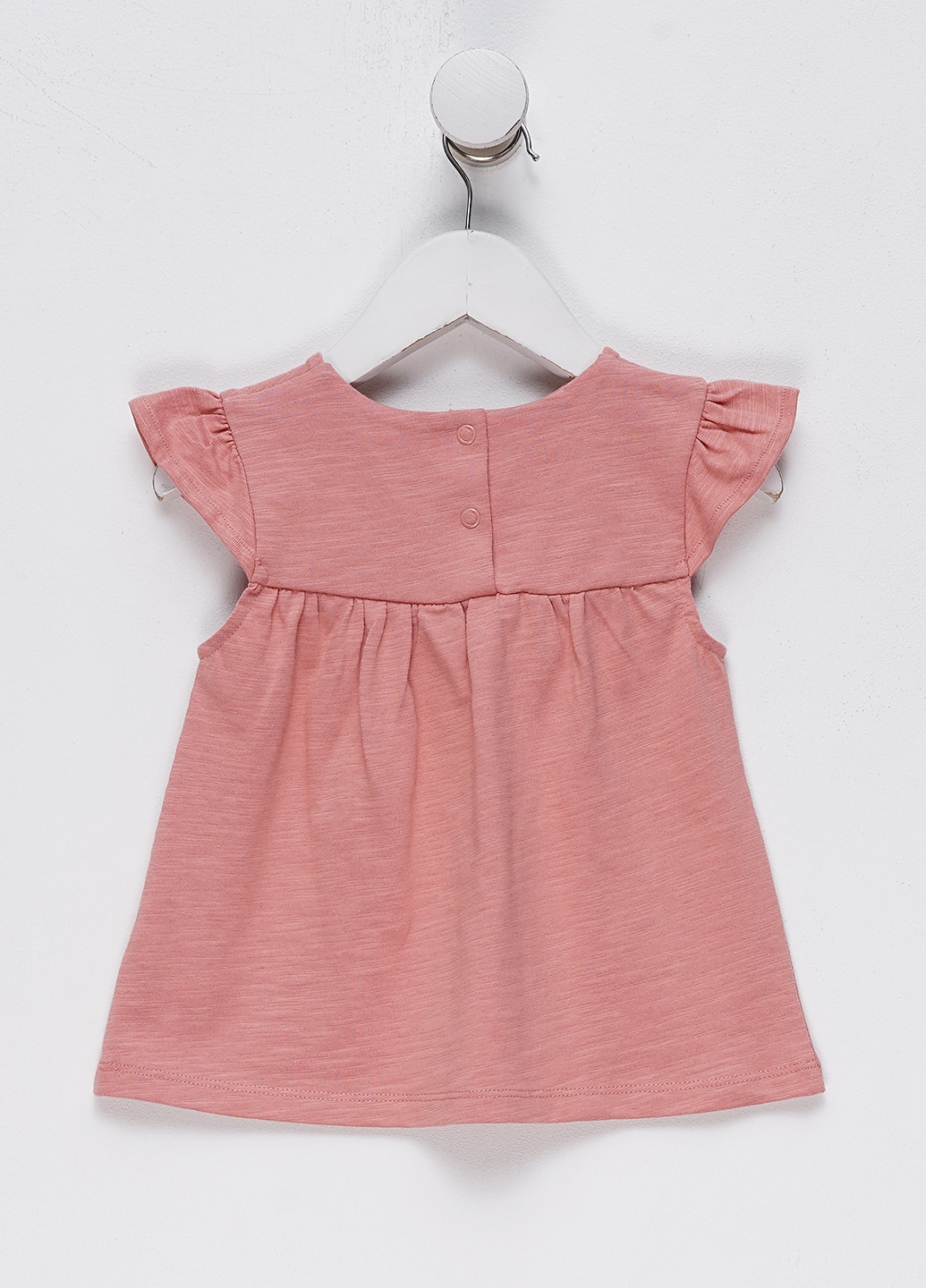 Темно-розовая однотонная блузка C&A летняя