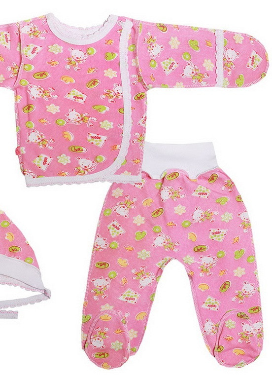 Розовый демисезонный детский комплект для девочки Габби