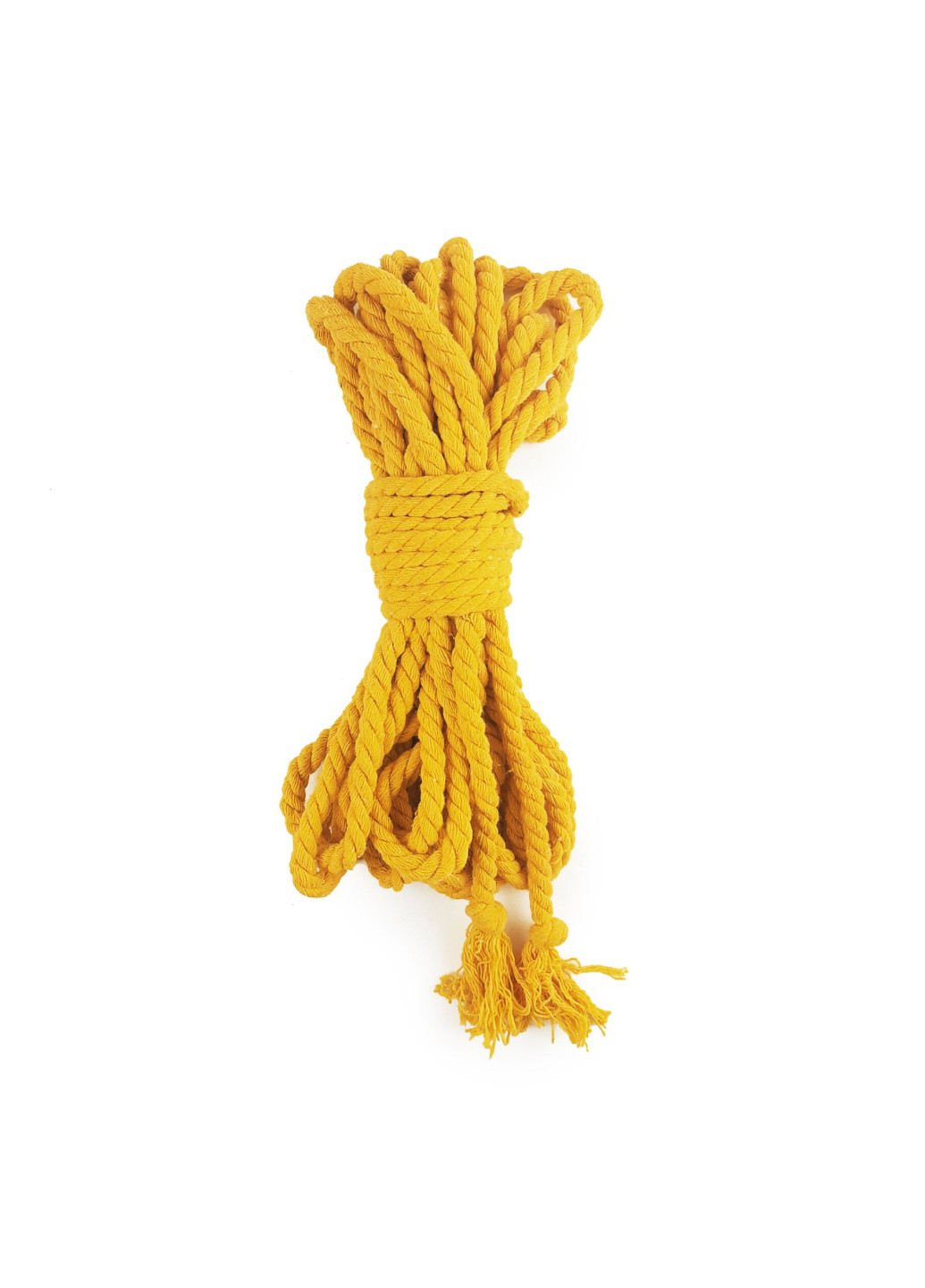 Бавовняна мотузка BDSM 8 метрів, 6 мм, колір жовтий Art of Sex (252269115)
