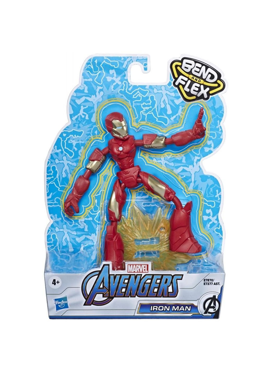 Фигурка Avengers Bend and flex Айрон Мен 15 см (E7377_E7870) Hasbro (252250790)