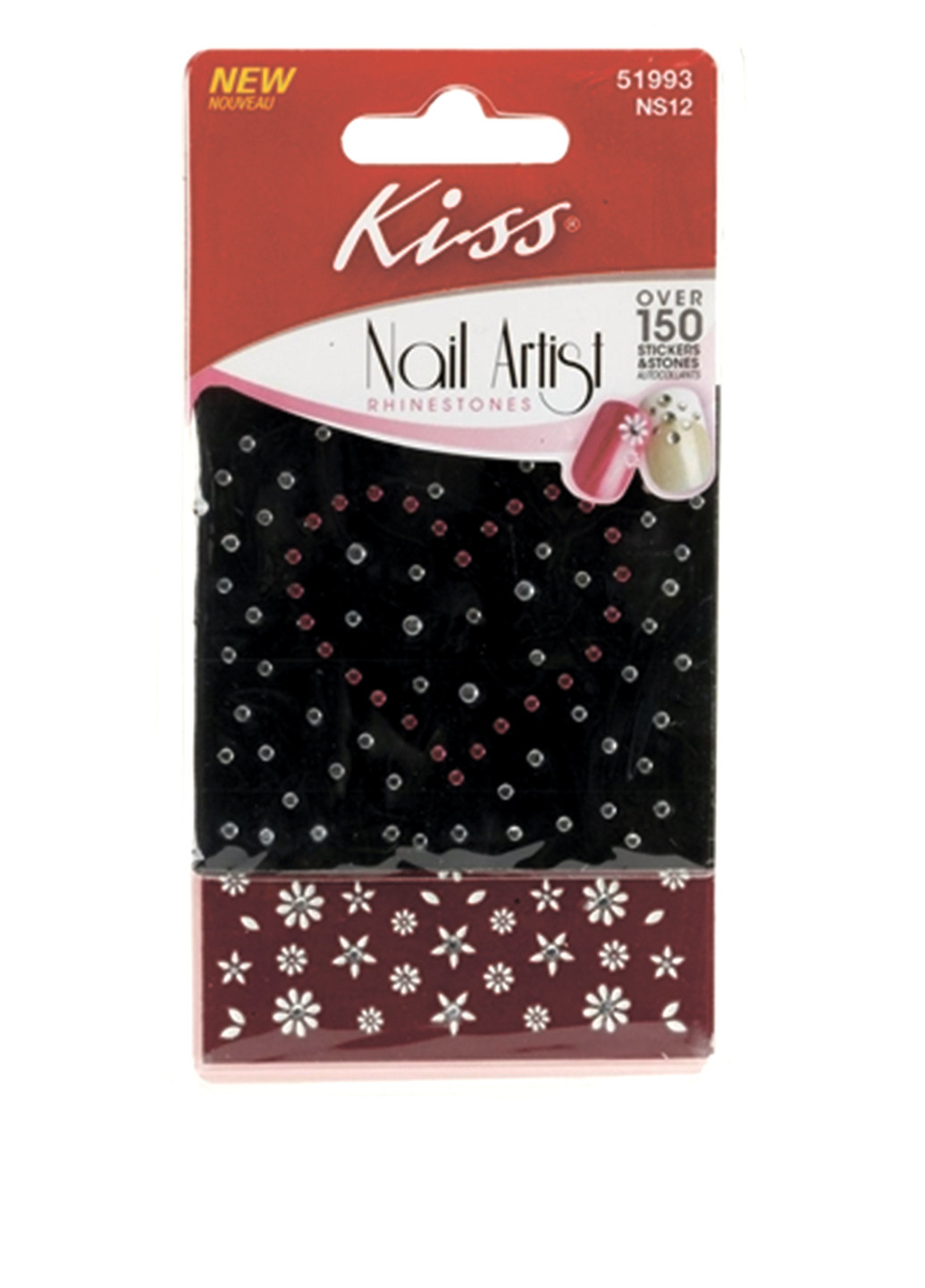 Стікери для нігтів зі стразами "Кришталева розсип" Kiss (15188995)
