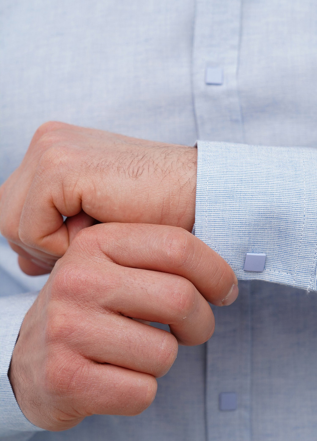 Светло-голубой кэжуал, классическая рубашка однотонная Trend Collection