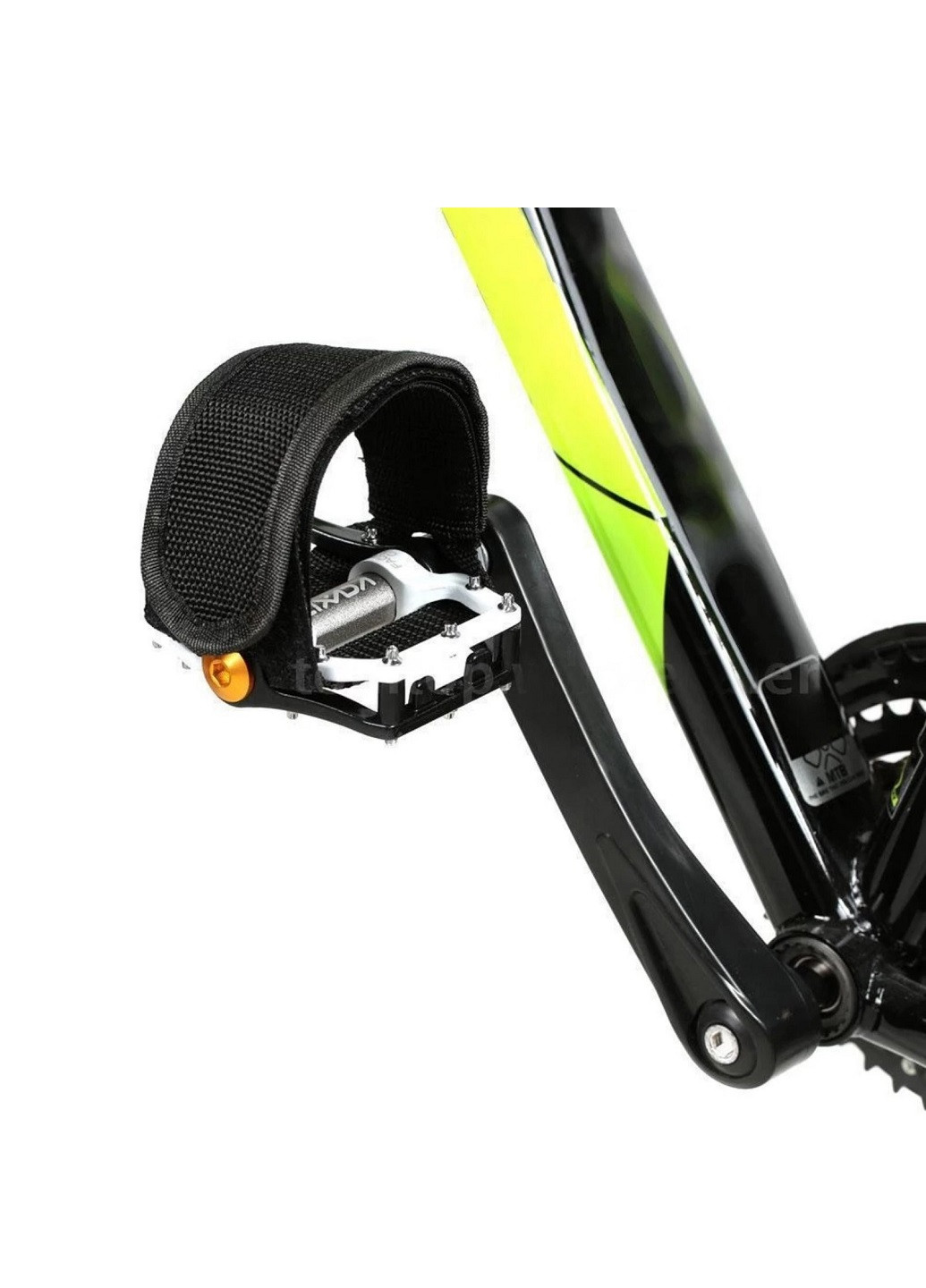 Ремни для педалей Стрепы (Туклипсы) велосипедные ремешки Салатовый NoName (250515580)
