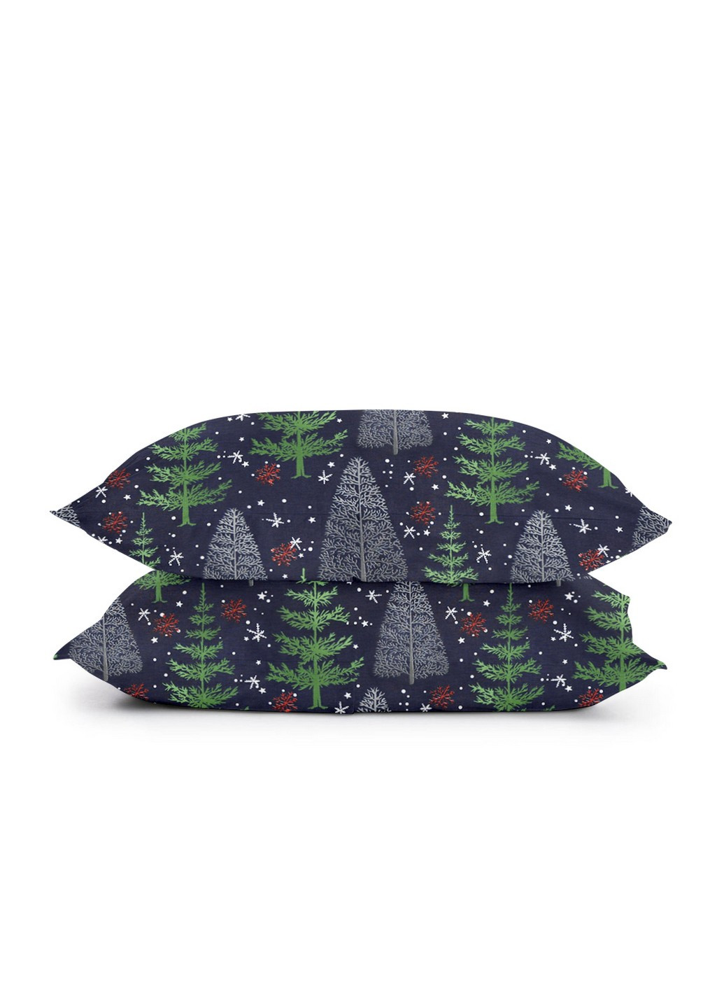 Комплект полуторного постельного белья RANFORS GREY WINTER WOOD NIGHT Grey (2 наволочки 50х70 в подарок) Cosas (251281574)