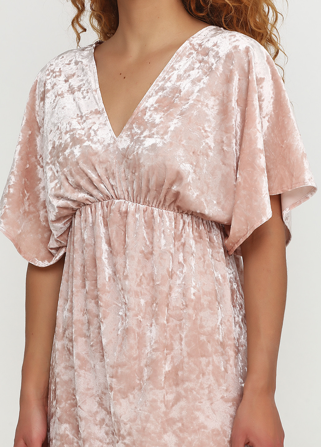 Бледно-розовое кэжуал платье Imperial однотонное
