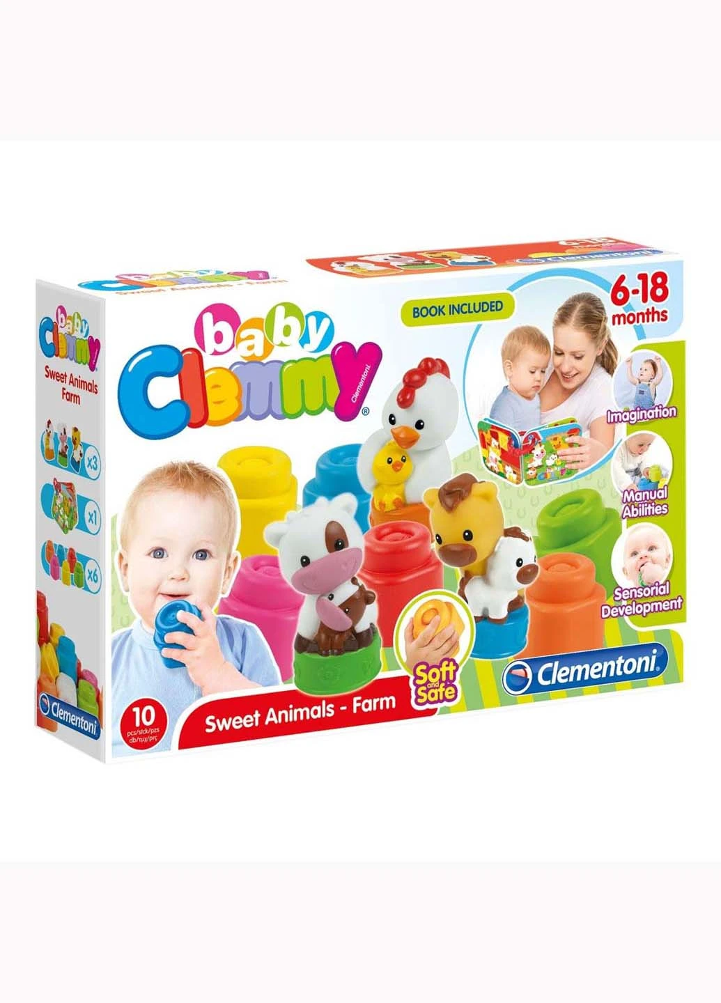 Конструктор Clementoni Животные 10 элементов (207382965)