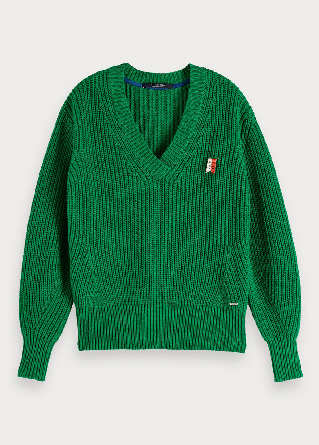 Зеленый демисезонный пуловер пуловер Scotch & Soda