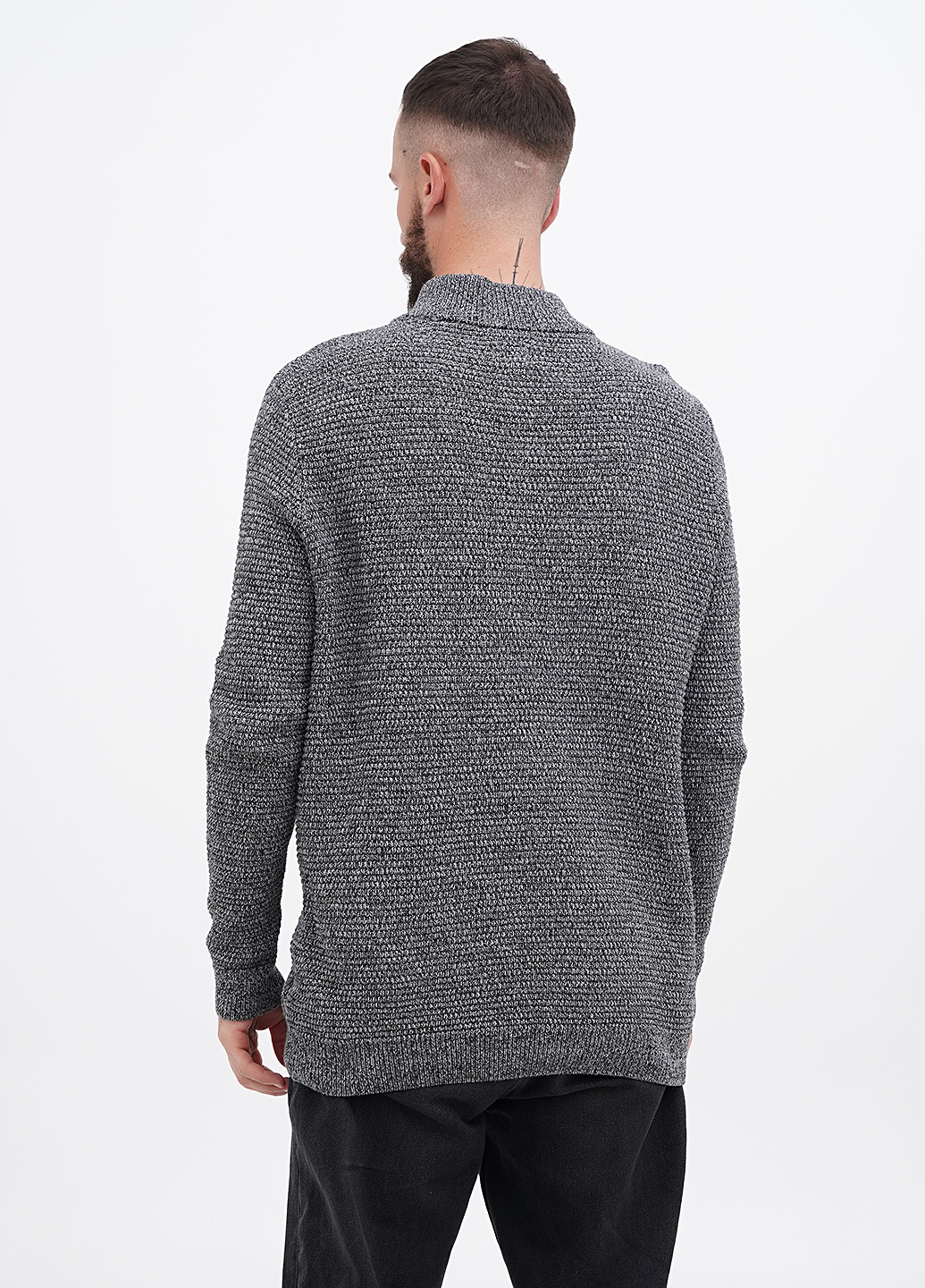 Темно-серый демисезонный свитер Mustang