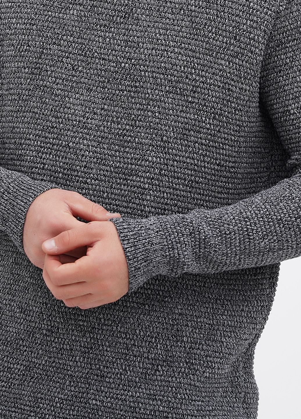 Темно-серый демисезонный свитер Mustang