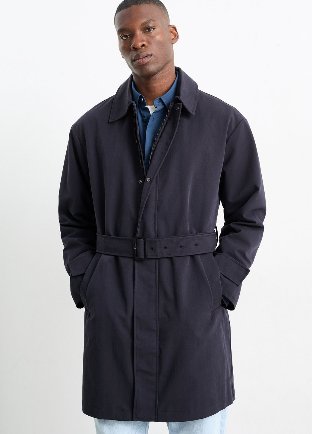 Плащ C&A макінтош на блискавці прямий (362193636)