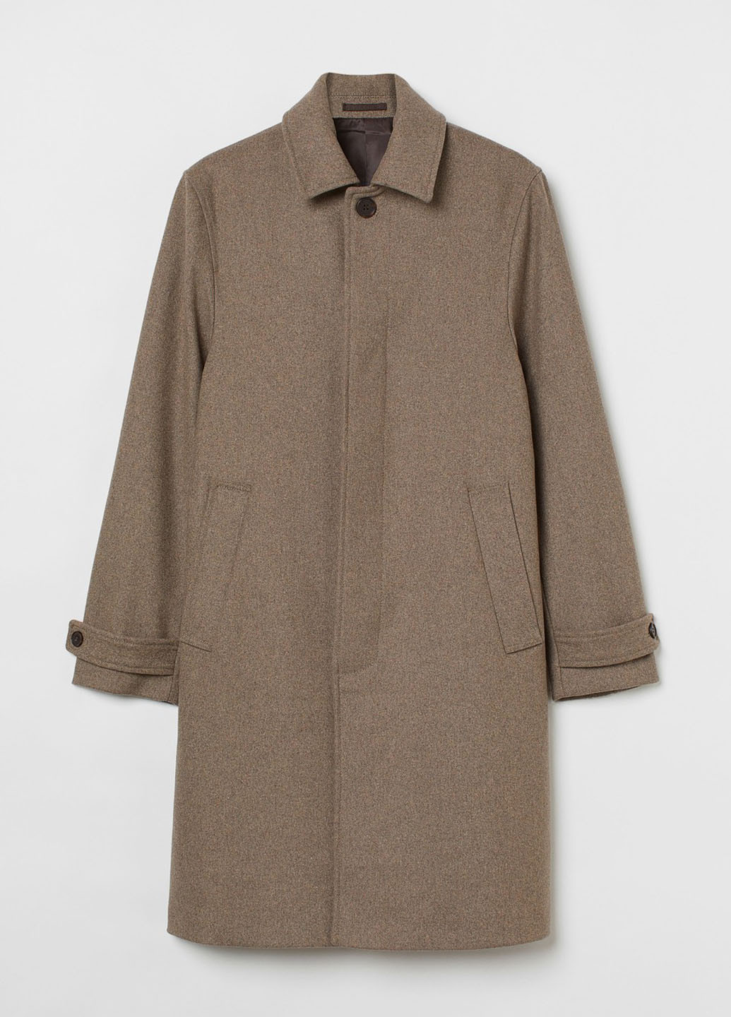 Кавове демісезонне Пальто однобортне H&M