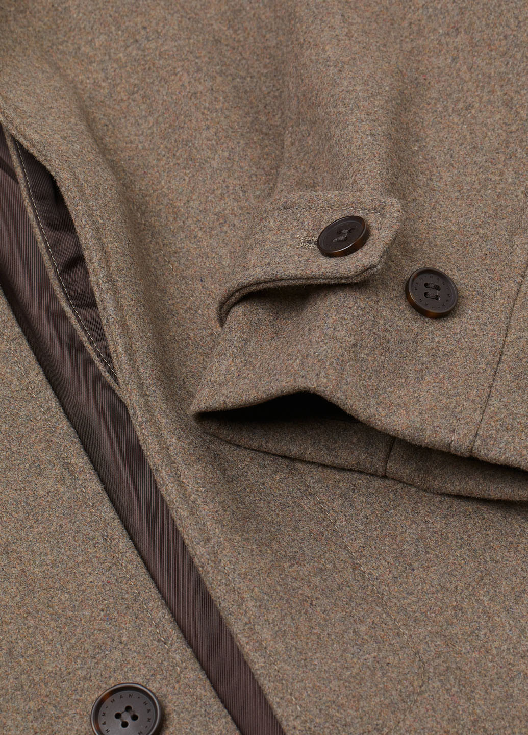 Кавове демісезонне Пальто однобортне H&M