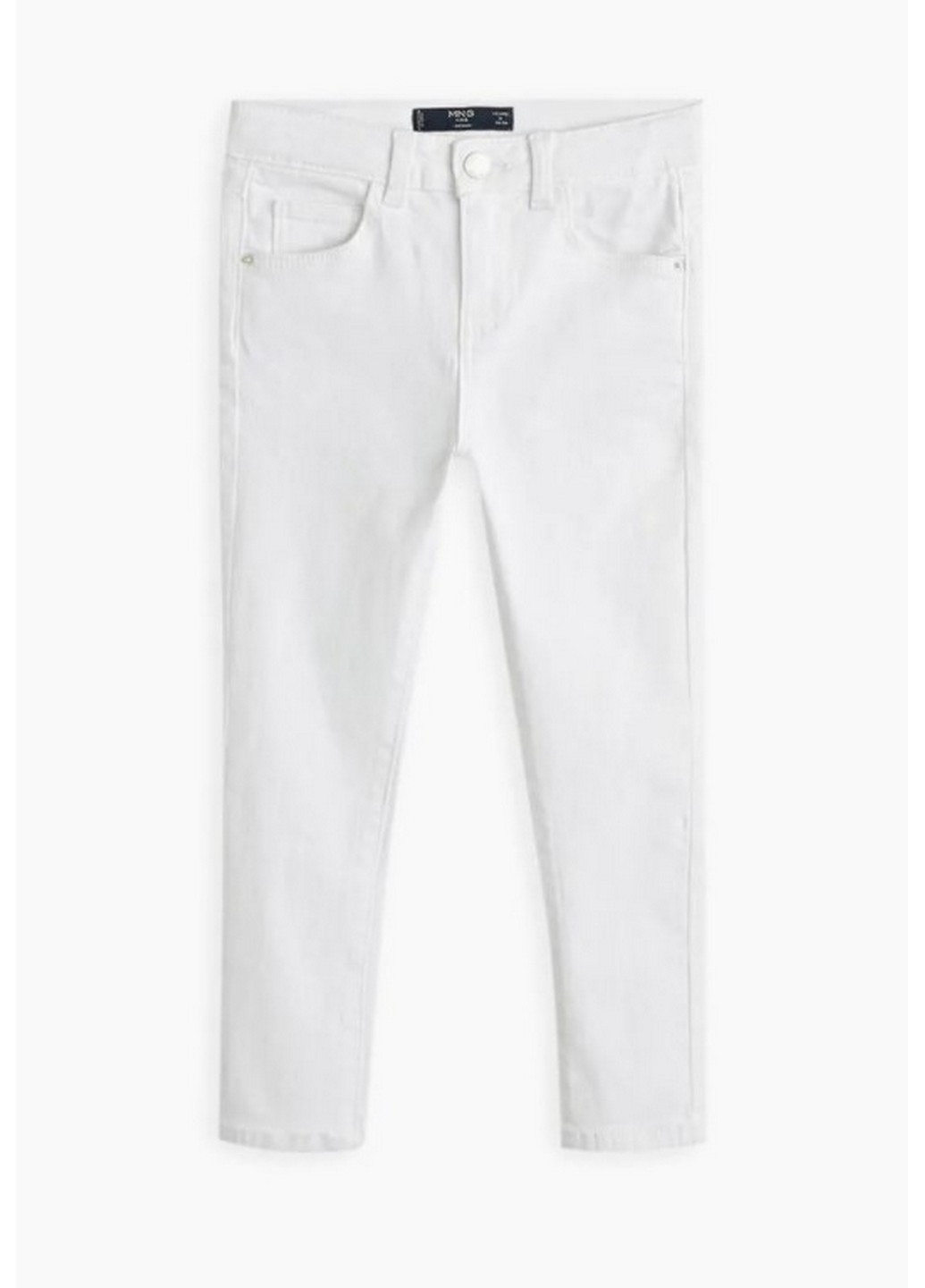 Белые демисезонные джинсы на девочку Mango